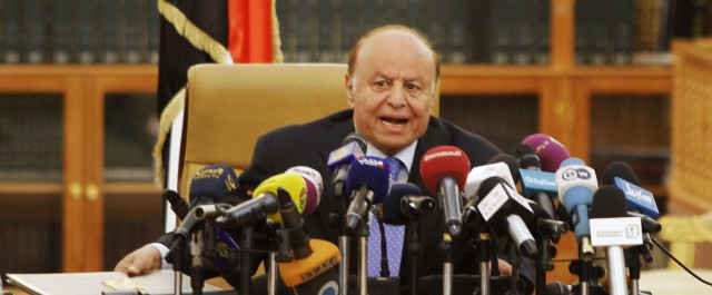 Jemenský prezident Abdar Rabbú Mansúr Hadí ve čtvrtek složil svou funkci